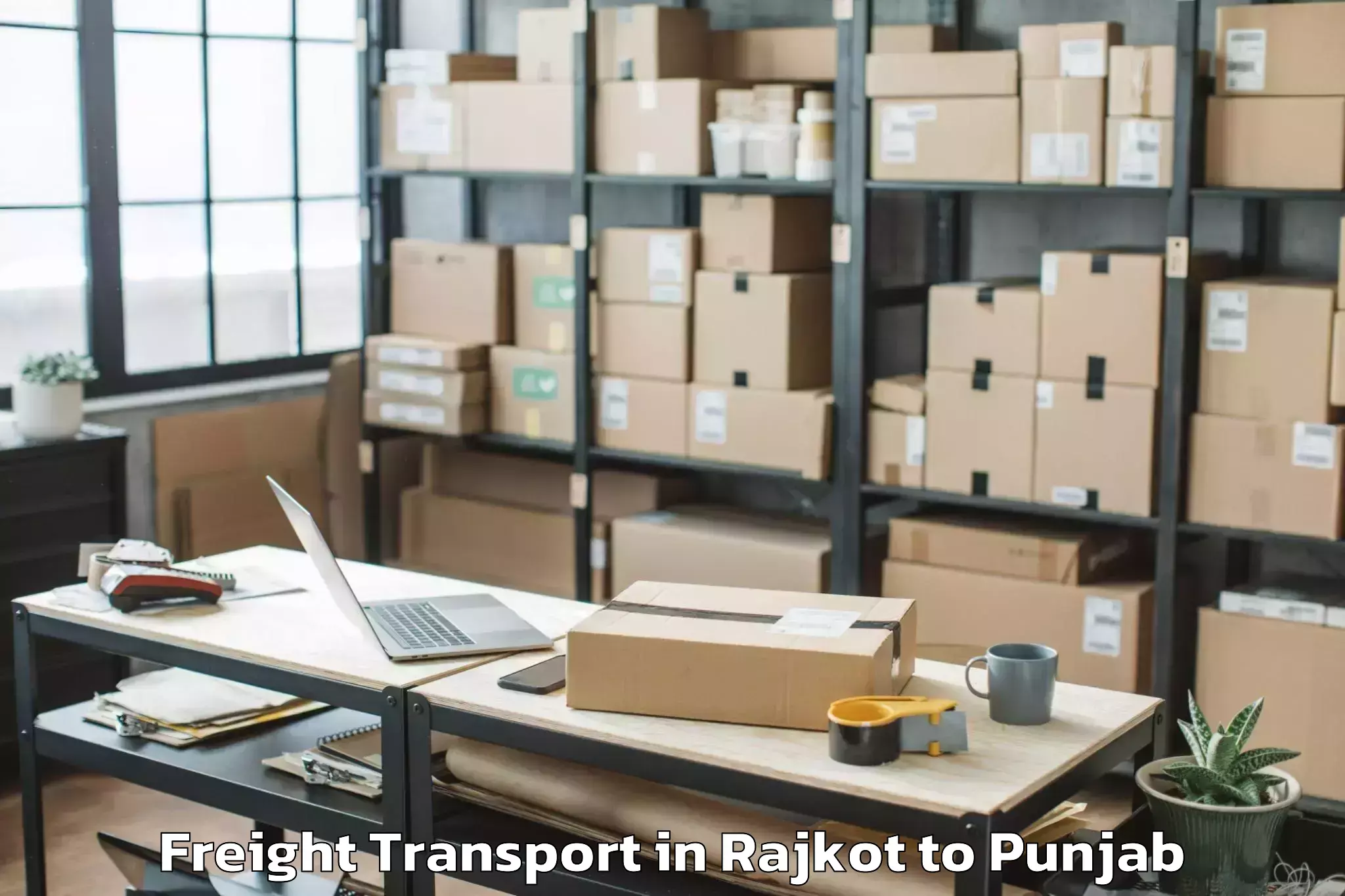 Book Rajkot to Ram Das Freight Transport Online